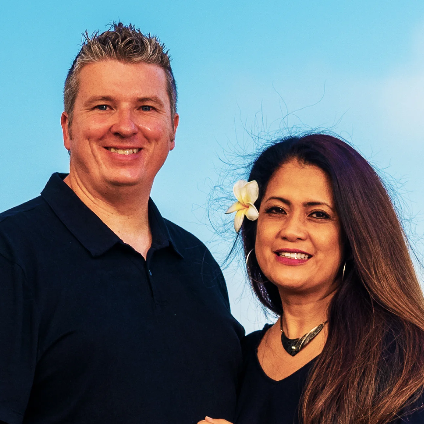 Jimmy and Lynne, the owners of Sweet Aloha Ice Cream