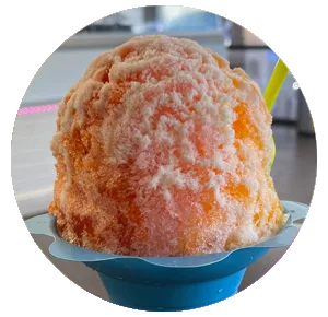 Hawaiian Sunrise shave ice