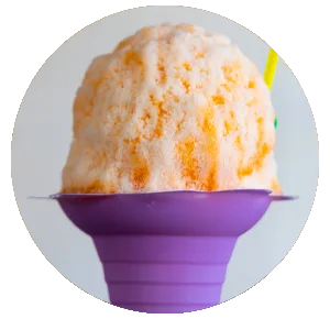 Orange Creamsicle shave ice